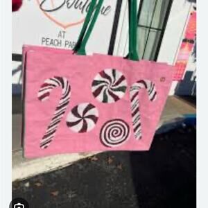Simply Southern Pink Tote Bag sequins with Candy Design